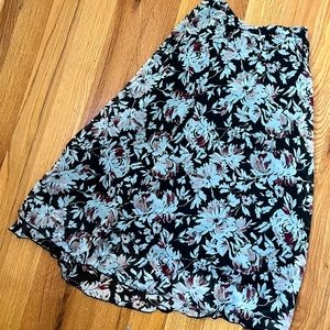 Floral midi skirt